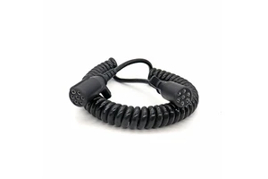 Trailer Cable 7 Way ABS Cord Coiled Electrical Power Cords Heavy Duty Cable Power Wire for Semi Trucks Trailer Tractors