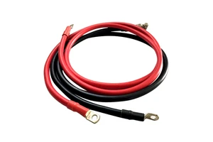 KMcable 16/25/35/50MM 300A Battery Cable, 4/2 AWG Gauge Super Start 9 Inch Jumper Battery  Cables