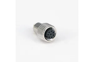 Custom M8 Connector DIN Type Short Shielded Waterproof Circular PC Housing Male/Female Metal Plastic PC/DIN with Copper Plating