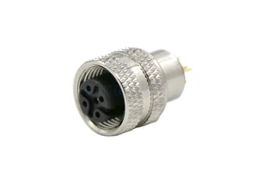 M12 Waterproof Circular Connector 4-6 Pin IP67 Male Female Copper Contact Shield Short Shell Industrial Grade Stable Connection