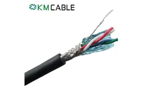 Double Shielded DMX512 Signal Cable 24AWG OFC 2*0.25mm² 3-Pin XLR Control Wire 100m Roll for Stage Lighting DJ Audio Equipment