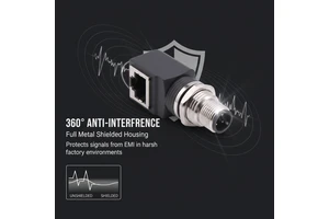 M12 Male Adapter Connector 90 Degree Angle RJ45 Product Category Circular Connectors Conector