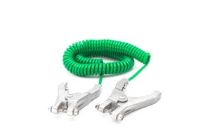 KMCABLE Coiled Spiral Grounding Cable Wire with Static Clamp