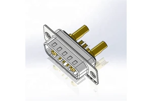 High Current Electric Scooter Battery Connectors 7W2 D-Sub Combo Solder Connector