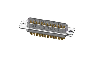 Soler Type Green VGA Port RS232 25pin Male D Sub Connector Copper Contact Material Electronic Cable Connectors