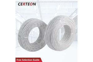-60 to 200°C PTFE High Temperature Cable AFPF FEP Insulated Shielded 2 3 4 Core Silver Copper PTFE Sensor Wire