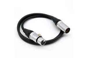 Manufacturer 5 Pin Dmx Cable IP65 5Pin Xlr Connectors Control Signal Cable Wire for Lighting