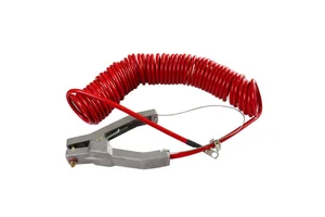 Static Grounding and Bonding Clamps Coil Cable Earth Static Clamp Spiral Wire Flexible Copper Cable Grounding Assemblies