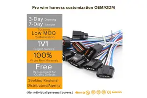 Industrial Safety Machine Stripped Custom Copper Core IP67 Waterproof PVC Cable Wiring Harness PLC Control Cabinet