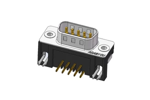 DB9 Male 2A  Brass Panel Mount D Type 9 Pin D Sub Male Wire Connector Accessories  D-sub Circular Connector Conector