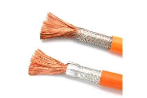 FHLR2GCB2G Cable 25mm High Voltage Automotive Cable Wire 1x25 MM2 Orange SIlicone Shield Cable for EV Electrica Vehicle