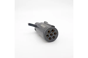 7 Way Round Trailer Light Plug Heavy Duty Connector Socket Replacement Pin New Adapter for RV Truck