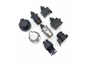 7\12\13 Pin Way Trailer Electrical Light Connector Converter 6 Prong Semi Trailer Plug Socket