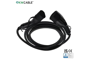 Direct Cable Factory Selling 32a Ev Charging Cable Type 2 to Type 2 Custom 22kw with H07bz5-f 5x6mm 1x0.5mm Cable