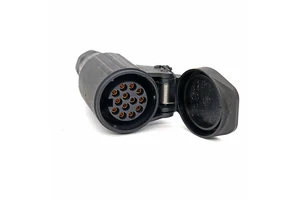 Trailer Plug Connector 24V 13 Pin Europe Heavy Duty Trailer Adapter Electrical Socket for RV Trailer