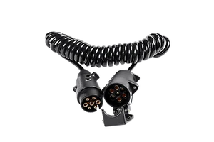 ISO1724 Trailer Coil Extension Adapter Cable 12v 24v Spiral Trailer Connector Cable