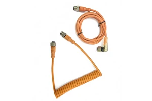 M8 M12 Female to Male 4-PINS Connector 2M Cable, PVC Non-shielded Cable ODM Offered, Proximity Photoelectric Sensor Cable
