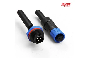 M12 2 Core Field Installable IP67 Waterproof Power Screw Terminal Circular Plug Industrial Automation Sensor Cable 300V