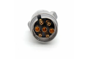 7 Way Round Trailer Light Plug Connector Socket Replacement Pin New Adapter for RV Heavy Duty Truck