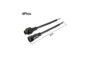 IP67 Waterproof 12 Pin M12 Male Sensor Connector Extension Cable