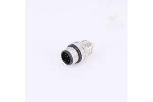 Circular M12 12-Pin Male Connector Waterproof Welding Wire Type Product Category Connectors