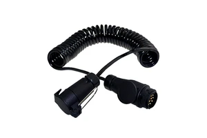 Trailer Cable Connector TPU 12V 13 Pin Spiral Wire Electronic Extension Cord Power Coil for Truck Trailer Cable Replacement