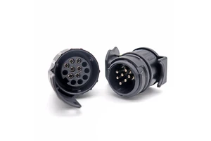 European Trailer Plug Connector 12V/24V 7-13 Way 13-7 Pin Trailer Socket Adapter Electrical for RV Caravan Truck
