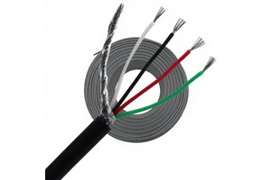 24AWG Multi-Core Tinned Copper Conductor Load Cell Sensor Cable 4 5 6 Core Load Cell Cable for Weighing Indicator Junction Box