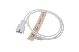 Disposable 9-Pin Triple Keyed SpO2 Sensor Cables 3ft Length CE Certified Class II Medical Consumables for Neonates and Adults