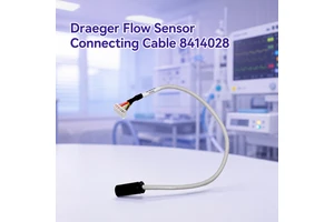 Draeger 8414028 Flow Sensor Connecting Cable for Ventilator Monitoring Systems Medical Signal Transmission Cable