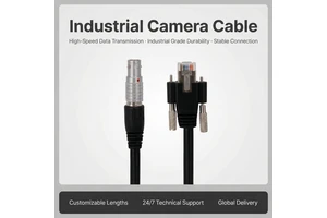 M12 Self-Locking Crystal Head PVC Ethernet Cable Industrial Vision Automation Push-Pull RJ45 Auto Wire Harness