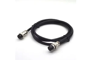 Wavelink Customizable Waterproof Electrical M12 Sensor Cable 2 3 4 5 6 7 9 12 17 Pin IP68 Male to Female LED Cable Assembly