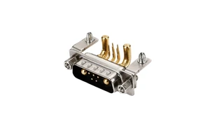 7W2 Male Right Angle Riveted Insert Lock Screw High Quality 12V 7P High Current D-SUB DIP Connector for Industrial