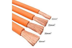 Manufacturer Single Core 25mm2 50mm2 70mm2 95mm2 120mm2 XLPE DC High Voltage Cable Flexible Electrical Automotive HV EV Cable