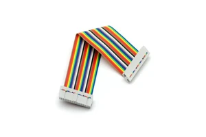 Custom Cable Dupont 1.27mm Male To Female 12pin Flexible Flat Rainbow Cable