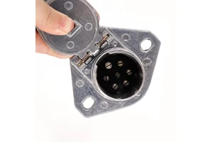 7 Pin Trailer Tractor Socket Connector Metal ISO 1185 Truck Trailer Tow Accessories Parts