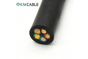 JHS H07RN-8-F Round Submersible Pump Cable 4 Core 4/0 AWG Flexible Rubber Sheath AD8 Waterproof Underwater Immersible Cable