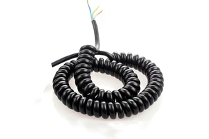 Flexible Coiled Electrical Power Cable 7\8\9\10\11\12 Core Retractable Spiral Cable