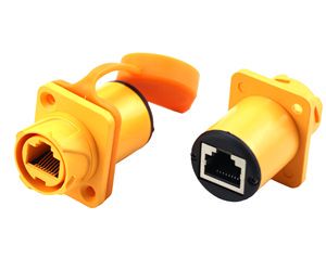 XATLJ RJ45 Industrial Ethernet Cable IP67 Waterproof Phosphor Bronze Contacts 120V Rated Nylon Male Plug Female Socket Power