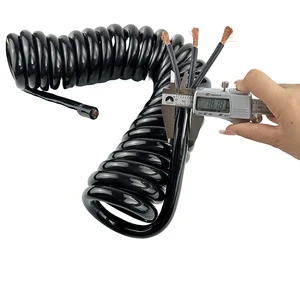 3x0.2mm2 Spiral Cable Coiled Cable Curly Flex Cables Electrical Extension Cord Spring Wire