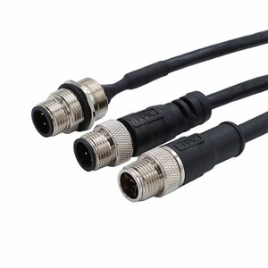 Custom Double Ended 4 Pin M12 D Code to RJ45 Profinet EtherCAT Ethernet/IP Industrial Ethernet M12 D Coded Cable