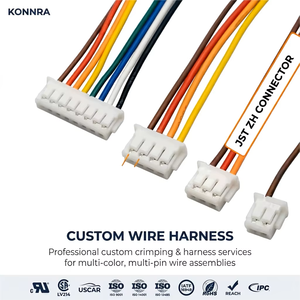 JST SH GH ZH PH XH Molex Dupont SUR 0.8 1.0 1.25 1.5 2.0 2.54mm Pitch 2-40Pin Terminal Connector Cable Wire Harness