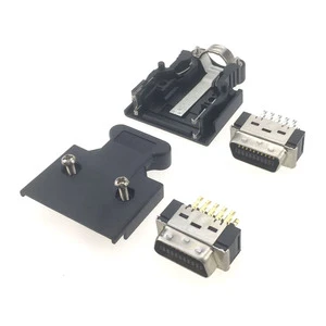 DEYCONN 3M10320 20-Pin SCSI Male Servo Drive Cable Adaptor Connector Golden Plating PBT Material ISO9001 Certified Accessories