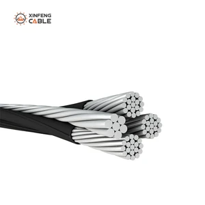 (Duplex, Triplex. Quadruplex Cables: #6 To 4/0 AWG) 600V PE Duplex Drop Wire 6AWG Shepherd 4AWG Cable