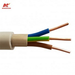 3 Core Bare Copper PVC Sheathed Building Wire NYM-J NYM-O Cable to VDE