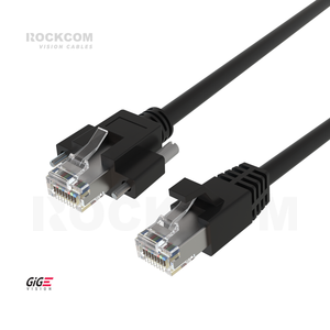 10 GigE RJ45 to RJ45 With Screws Horizontal High Flex Optional 10 Gigabit Ethernet Cable for Industrial Camera Cat.6A