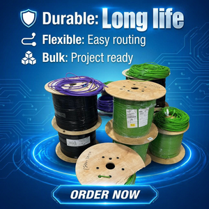 Reliable 4 Core Shielded Industrial Ethernet Cable 6XV1840 2AH10 for PROFINET System Connection.