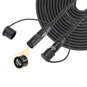 Professional Low Noise CAT6A Shielded Ethernet LAN RJ45 Male to Male Network Audio Cable for Amplifier Stage Lighting Control