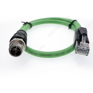 M12-8 Core Rj45 Industrial Ethernet Cable Gigabit Network X-Type Coded 8-Core Female Special Soft PVC Copper Contact Connectors