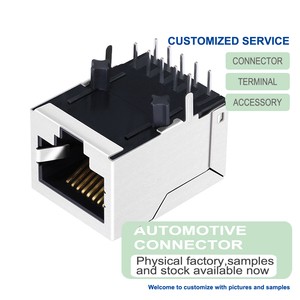 LPJ0011BBNL 100 Base-T 8 Pin RJ45 Connection Tab Down 1x1 Port LAN With Green/Yellow LED Ethernet Connectors